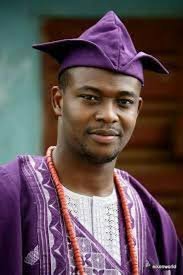 Yoruba Traditional attire on a Yoruba Man..