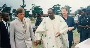 Archbishop Benson Idahos. with white men.