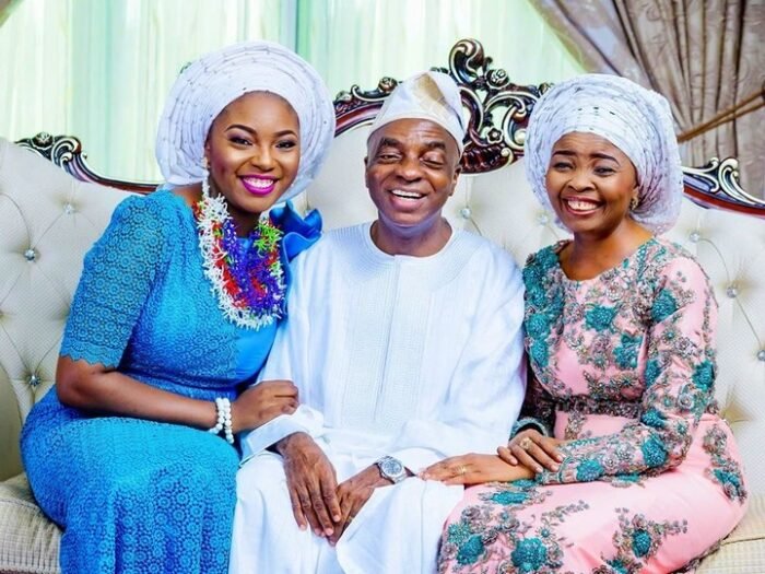 Joyce Oyedepo and her parents