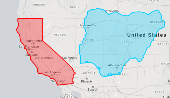 California and nigeria