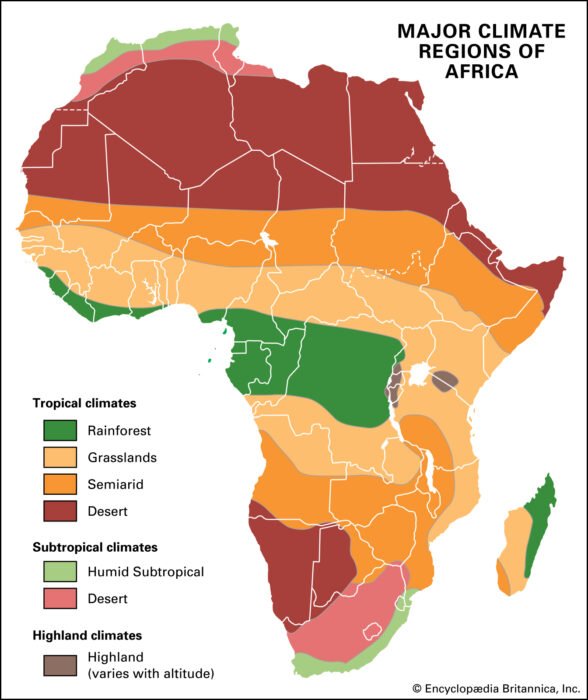 Climate Map of Africa